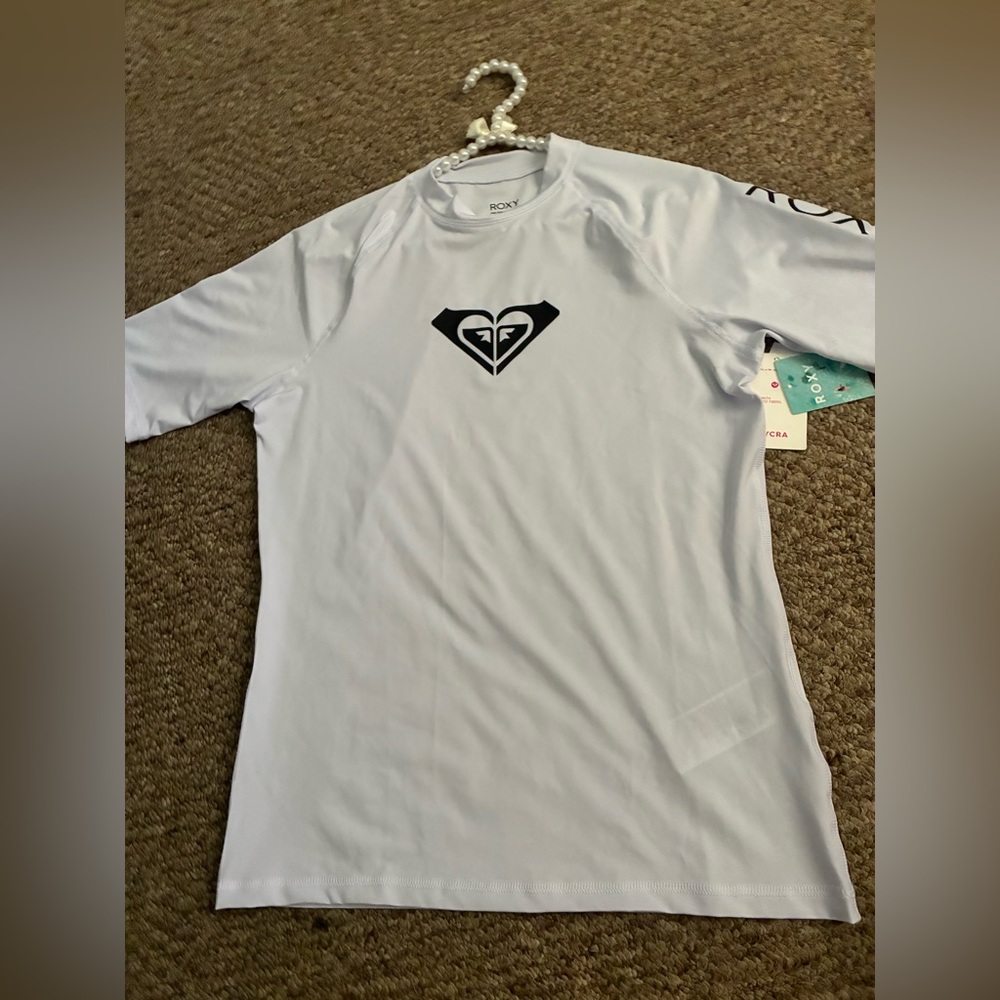 NWT Roxy Women’s Short Sleeve Rashguard - Picture 3 of 3